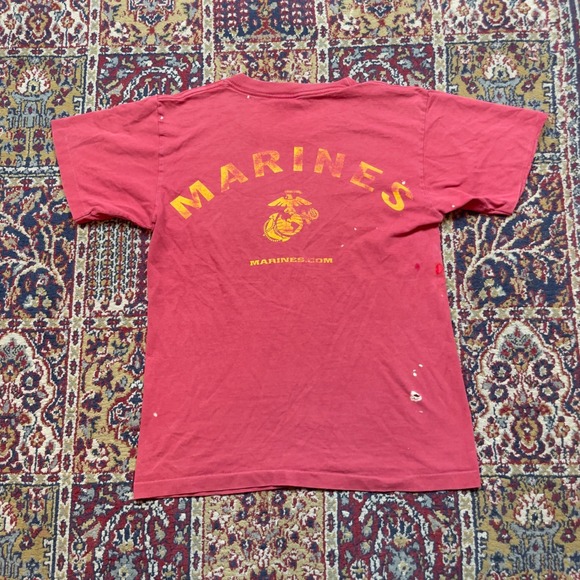 Shirts | Usmc Marines T Shirt Mens Red Graphic Tee Us Marine Corps Logo ...